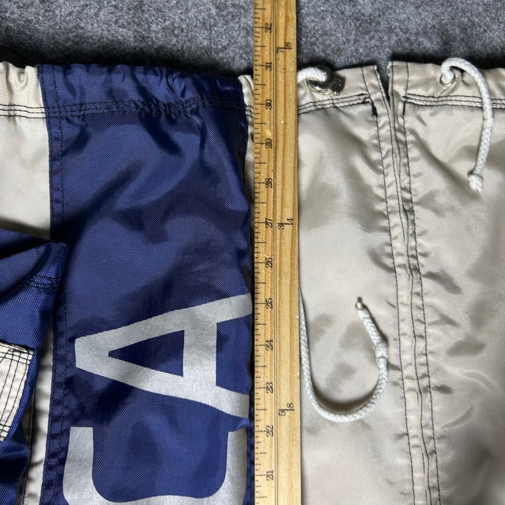 Vintage Southpole America Windbreaker Jacket Blue Cream Skater Y2K Size Large XL - Picture 2 of 6